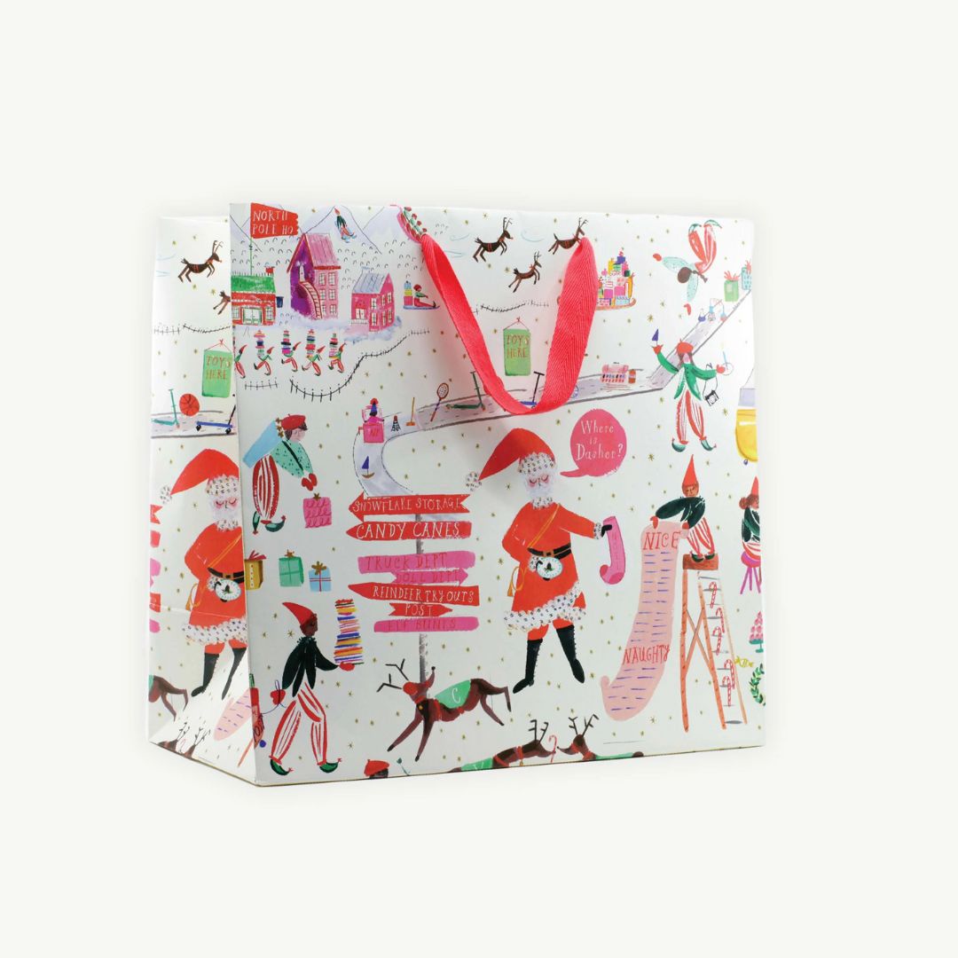 North Pole Headquarters Gift Bag