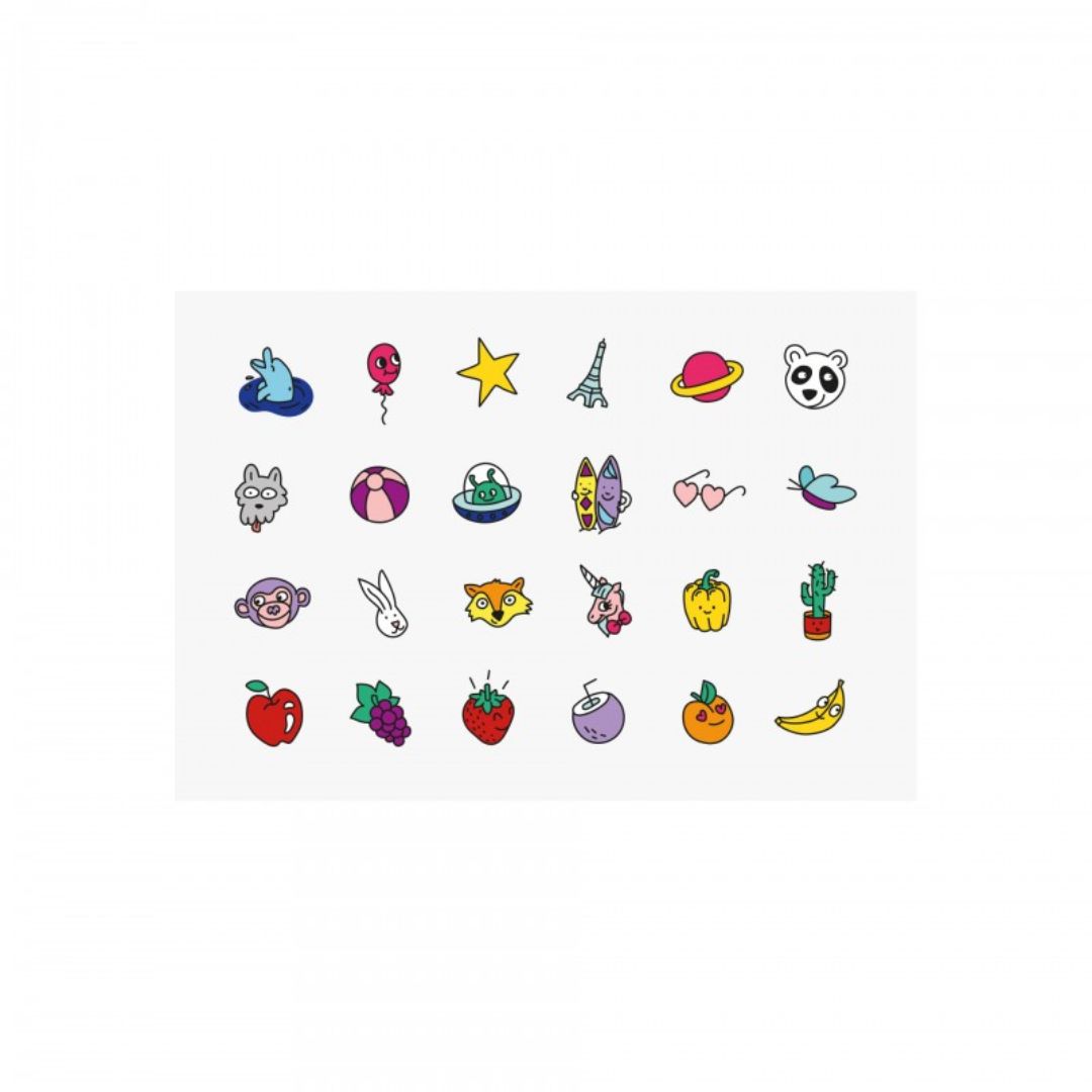 Nailmatic Kids POP Set – 2 Nail Polishes + 24 Nail Stickers - Parkette.