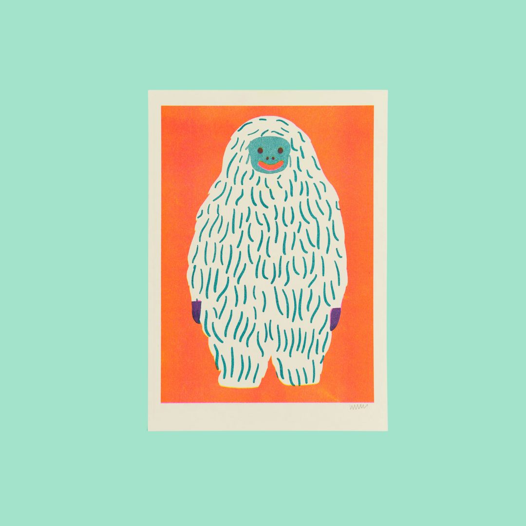 Naomi Wilkinson Yeti Riso Print - Parkette.