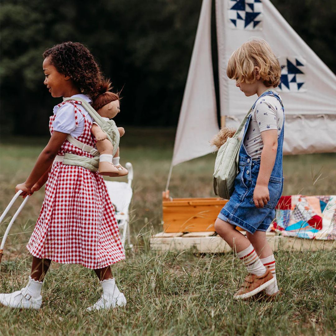 Dinkum Dolls Quilted Carrier – Sage - Parkette.