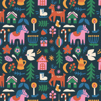 Folk Wrapping Paper – Set of 3 Sheets - Parkette.