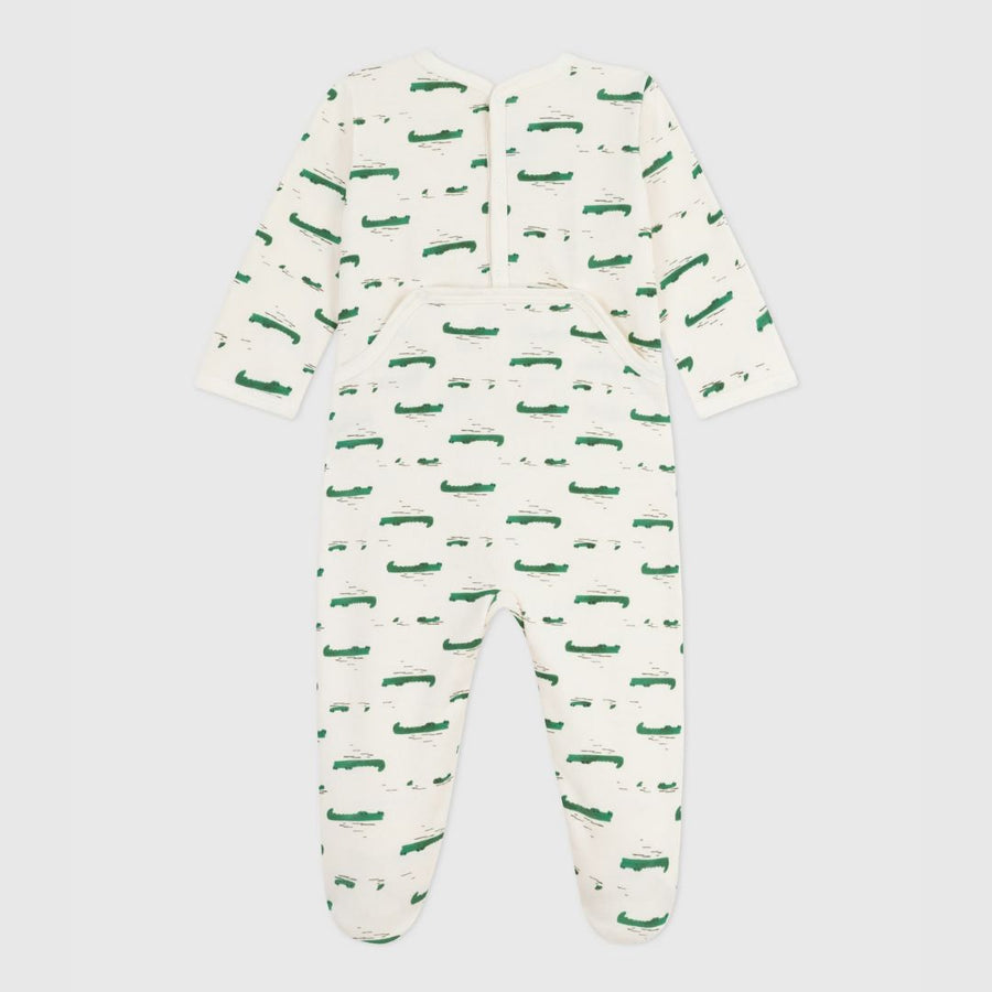 Brushed Cotton Crocodile Baby Pajamas - Parkette.