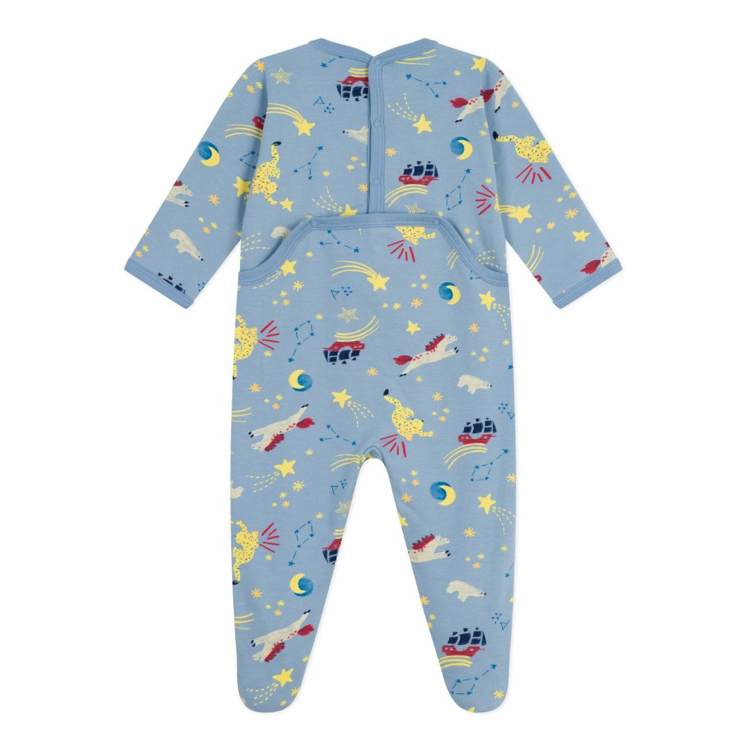 Unicorn Fleece Baby Footed Sleepsuit - Parkette.