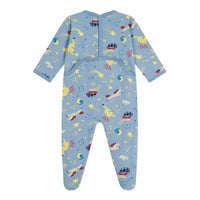 Unicorn Fleece Baby Footed Sleepsuit - Parkette.