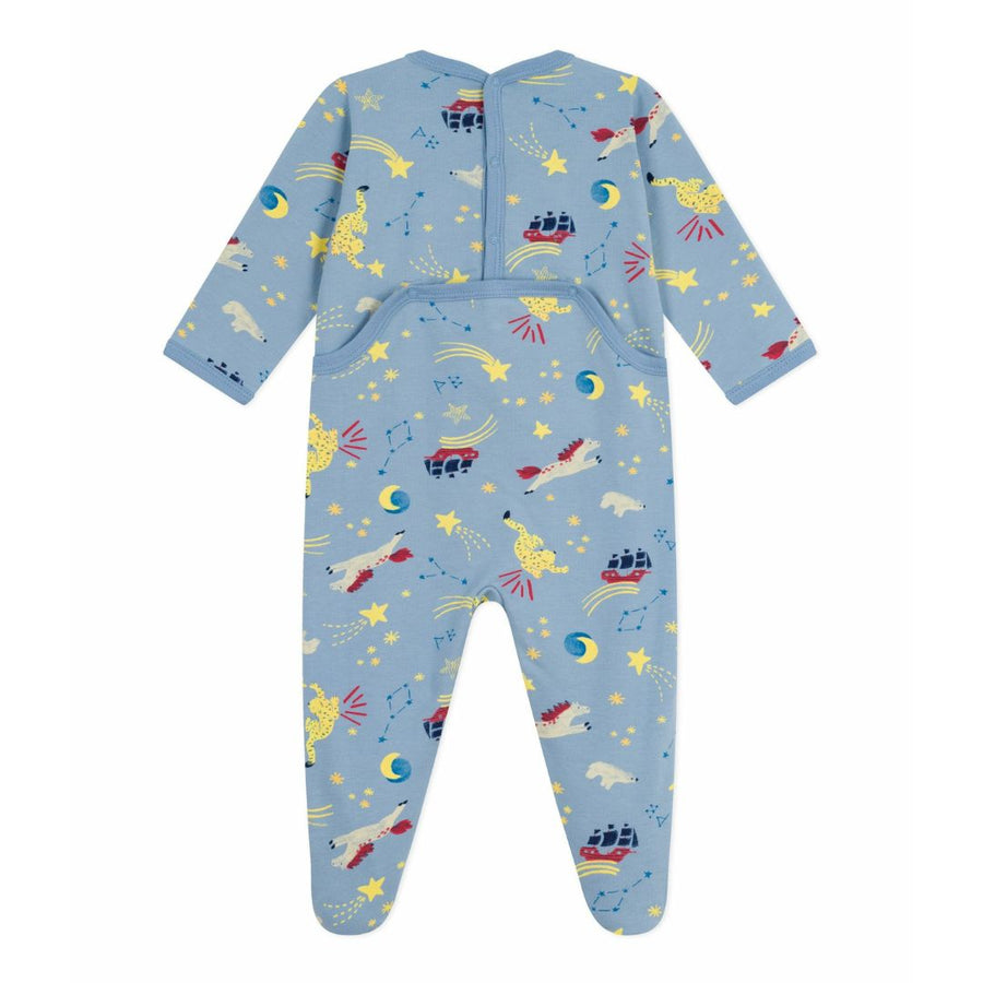 Unicorn Fleece Baby Footed Sleepsuit - Parkette.