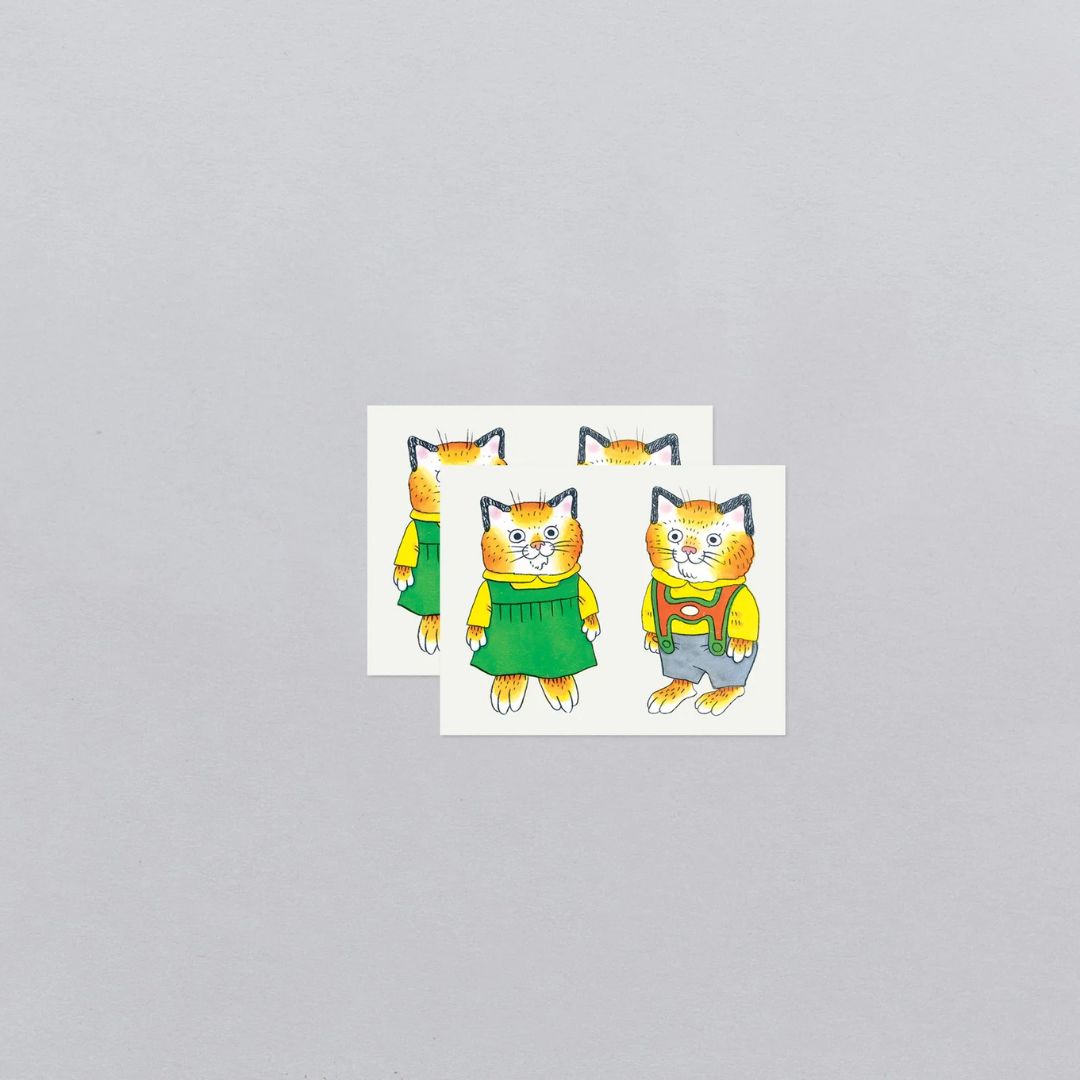 Huckle & Sally Cat Temporary Tattoo Pair - Parkette.