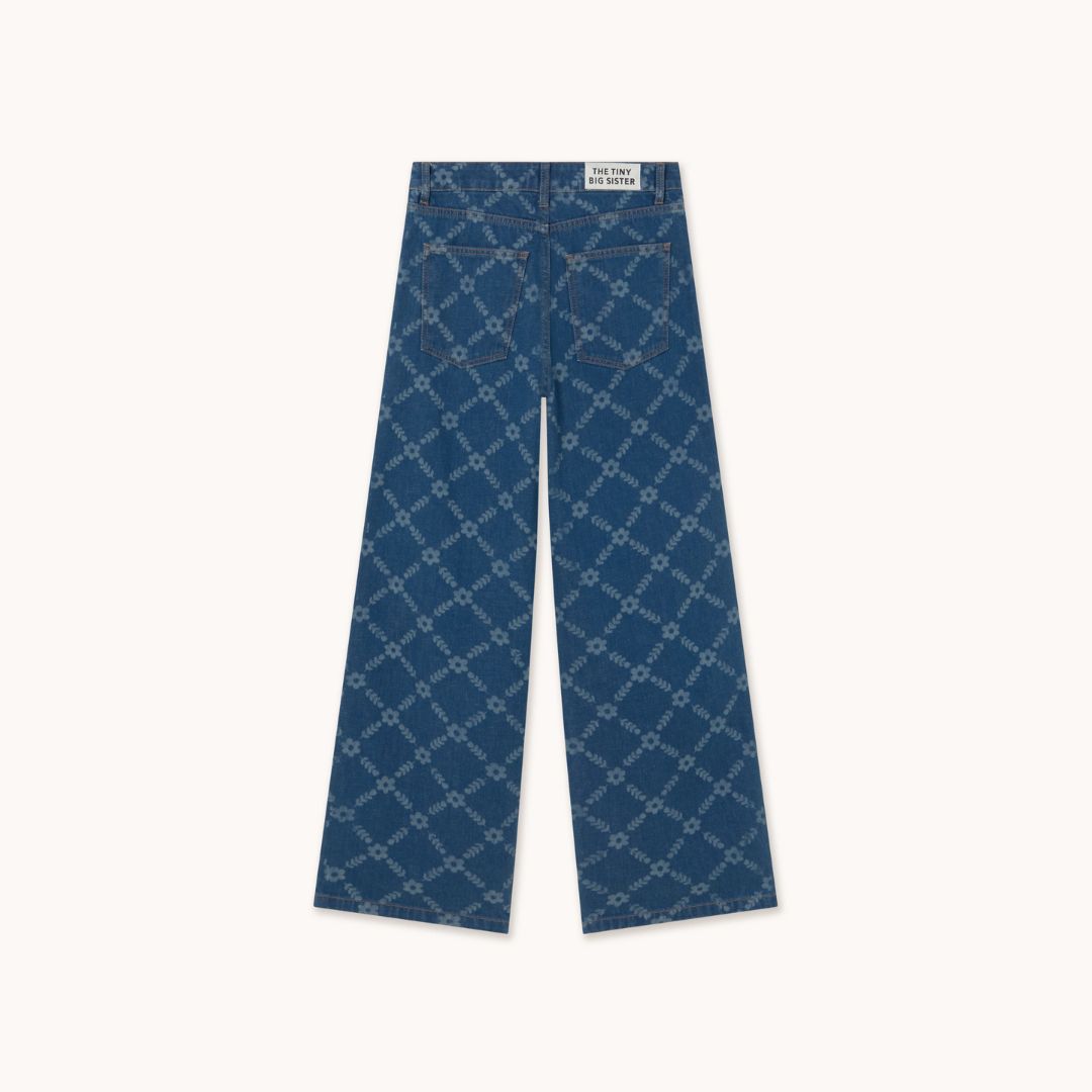 Flowers Grid Berta Denim