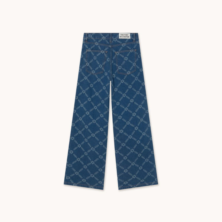 Flowers Grid Berta Denim