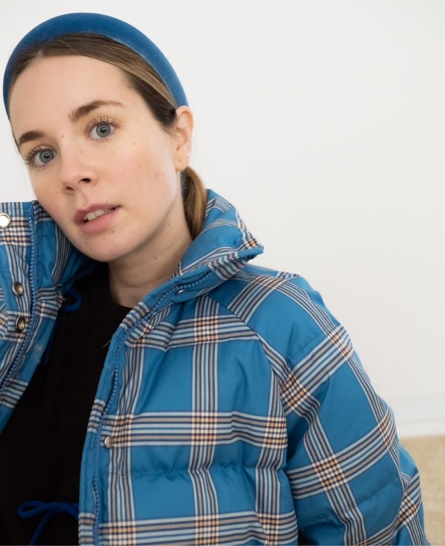 Womens Check Short Jacket - Parkette.