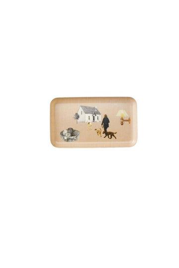 Misato Ogihara Living With Dogs Linen Tray - Small - Parkette.