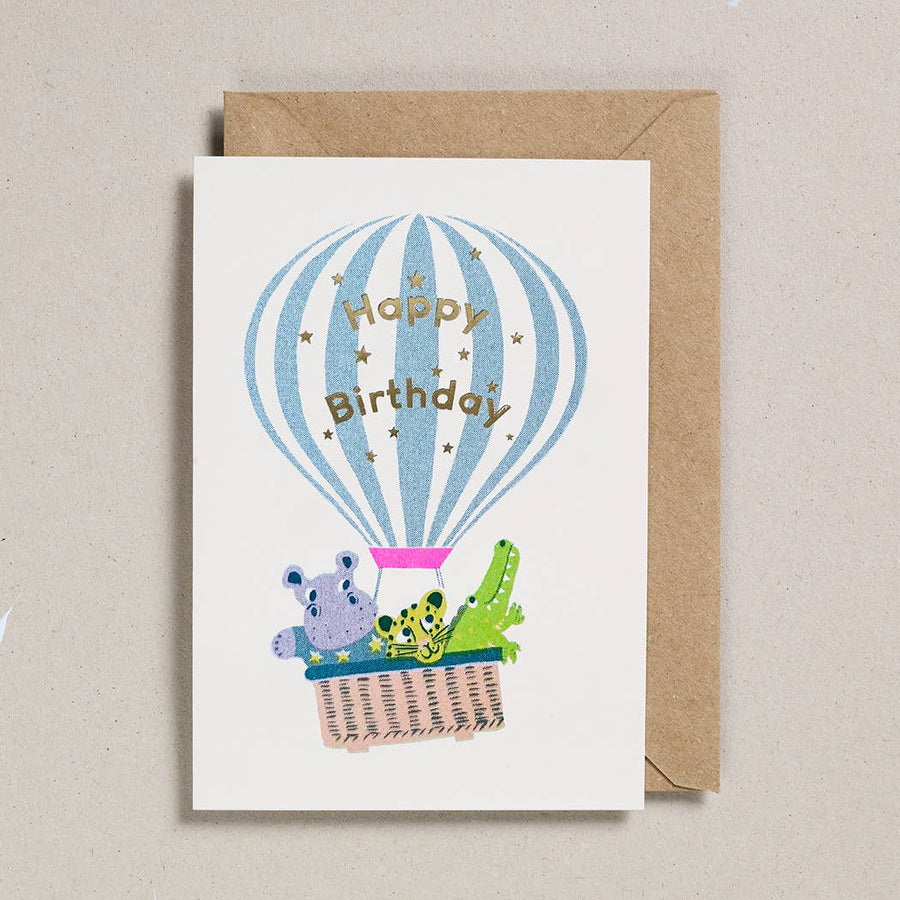 Confetti Pets Card – Hot Air Balloon - Parkette.
