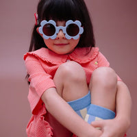 Flower Sunglasses - Cloud Blue + Rosebay Pink
