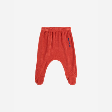 Baby Tic Tac Toe Red Footed Leggings - Parkette.