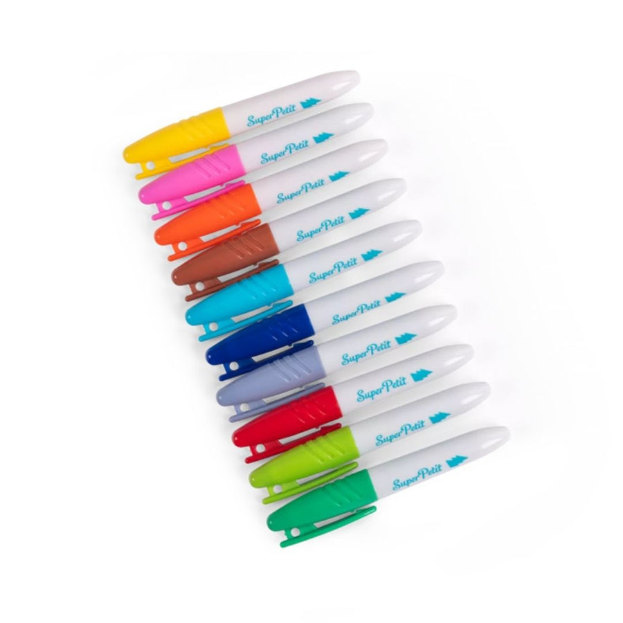 Aujourd'hui C'est Mercredi Erasable Felt Pens - Set of 10