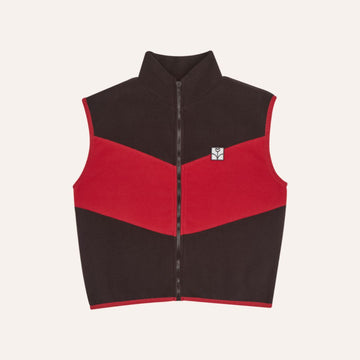 Color Block Zipped Vest - Parkette.