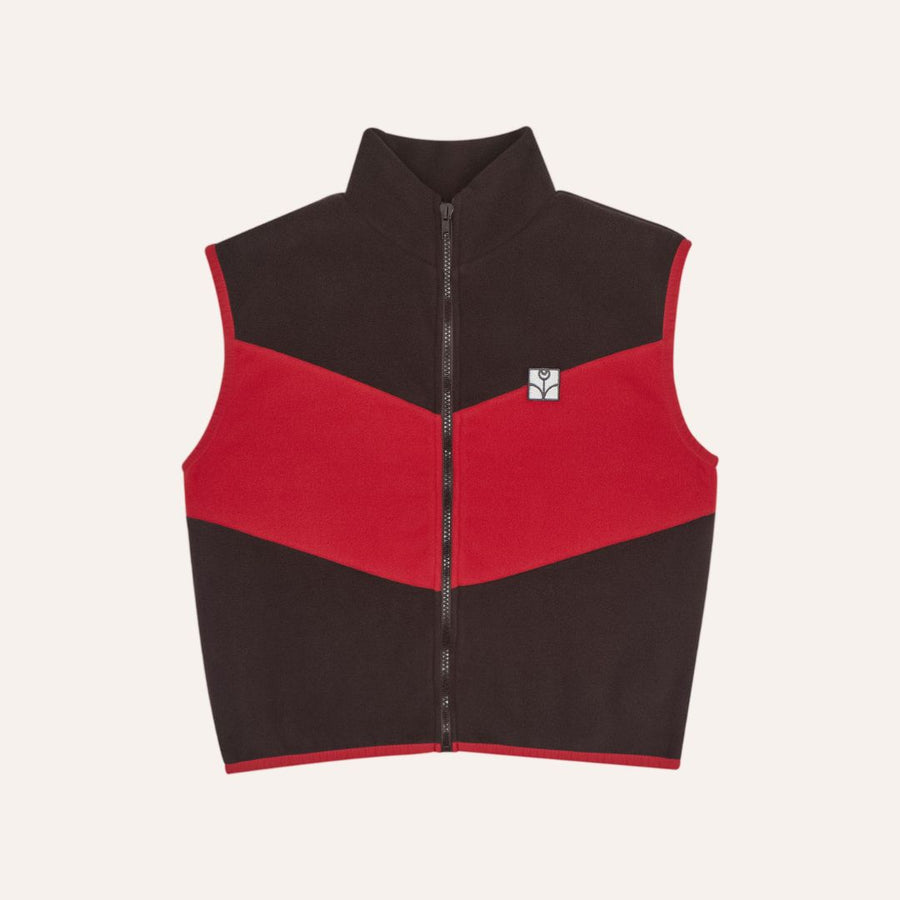 Color Block Zipped Vest - Parkette.