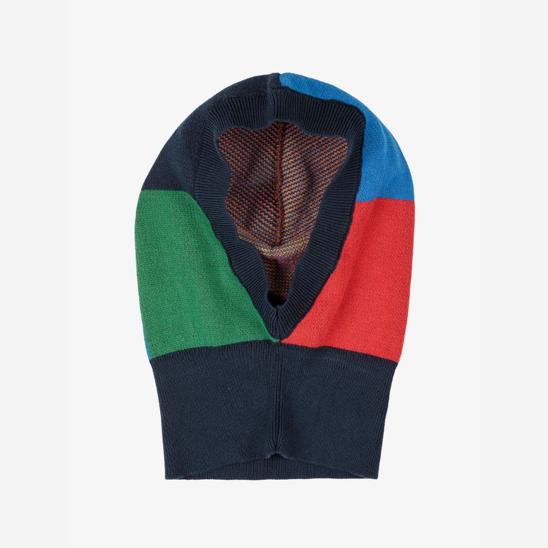 Womens Color Block Knitted Balaclava - Parkette.