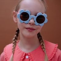 Flower Sunglasses - Cloud Blue + Rosebay Pink