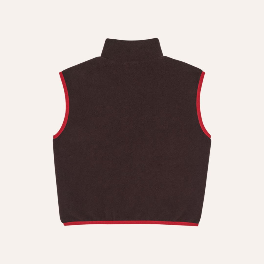 Color Block Zipped Vest - Parkette.