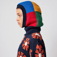 Womens Color Block Knitted Balaclava - Parkette.