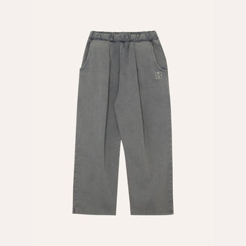 Light Grey Denim Trousers - Parkette.