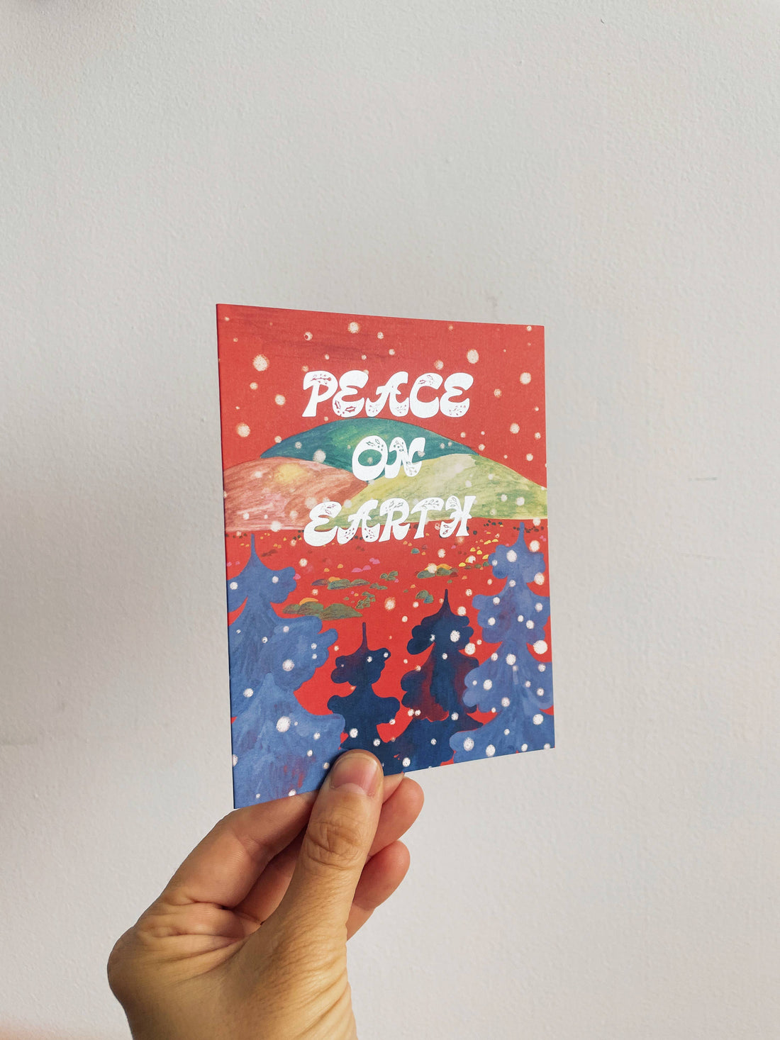 Peace On Earth Winter Landscape Card - Parkette.