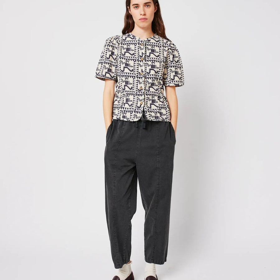 Womens Dark Grey Cocoon Pants - Parkette.
