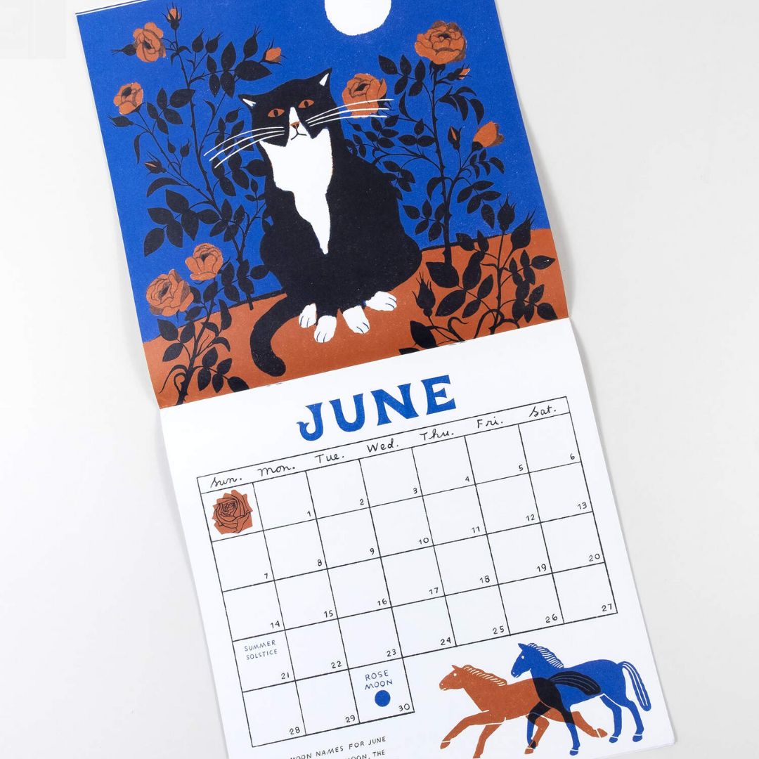 Moon Calendar: 2026 Wall Calendar - Parkette.