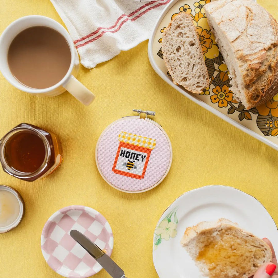 Honey Jar Cross Stitch Kit