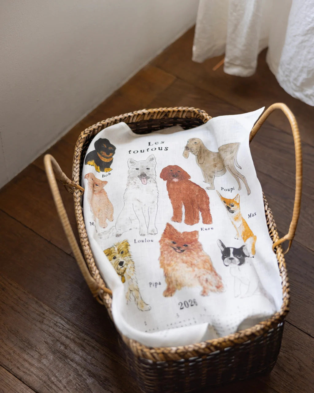 2026 Linen Calendar: Lovely Doggies