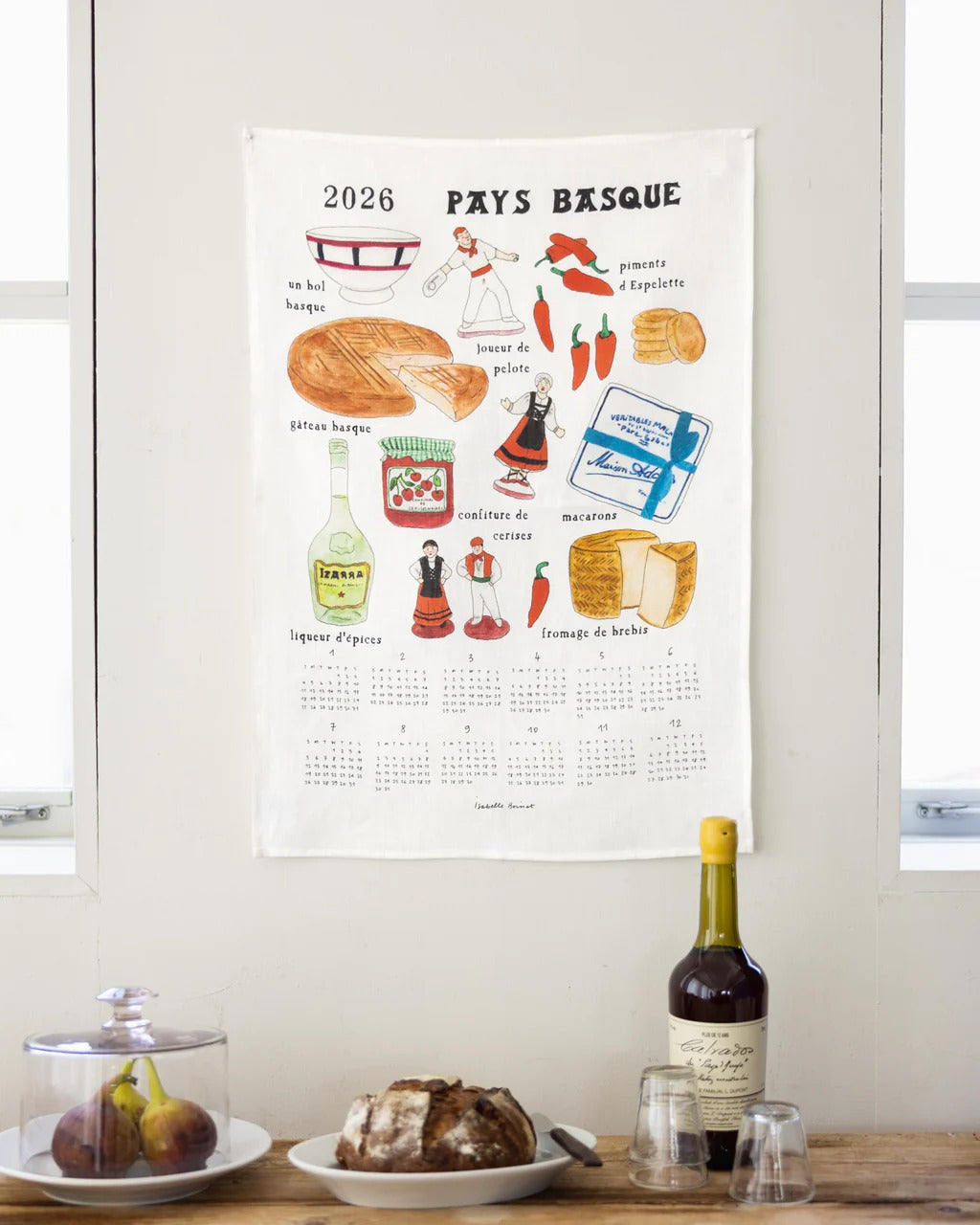 2026 Linen Calendar: Basque Souvenir