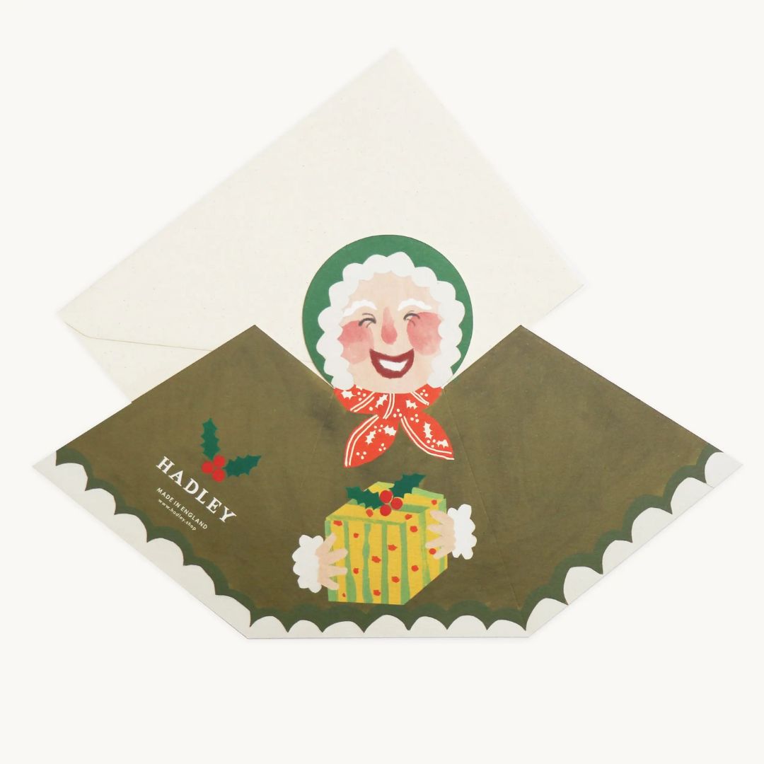 Mrs Claus Stand-Up Card - Parkette.