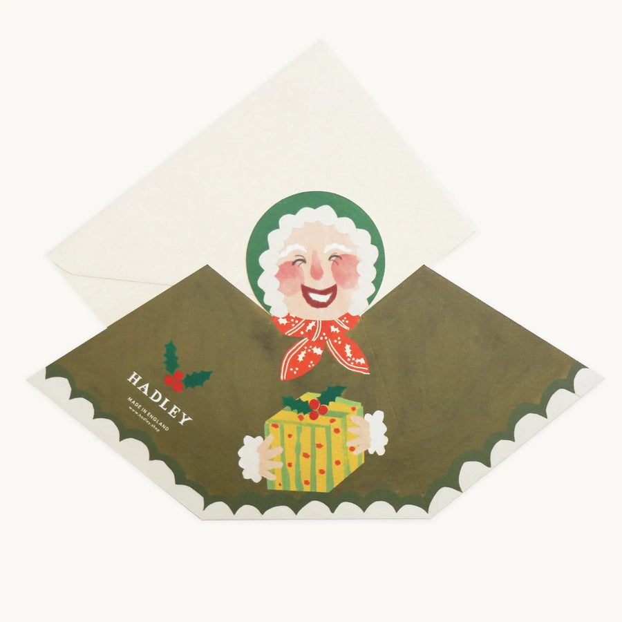 Mrs Claus Stand-Up Card - Parkette.