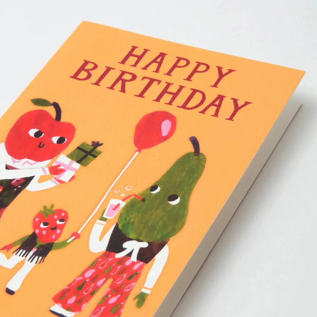 Happy Birthday Pear Card - Parkette.