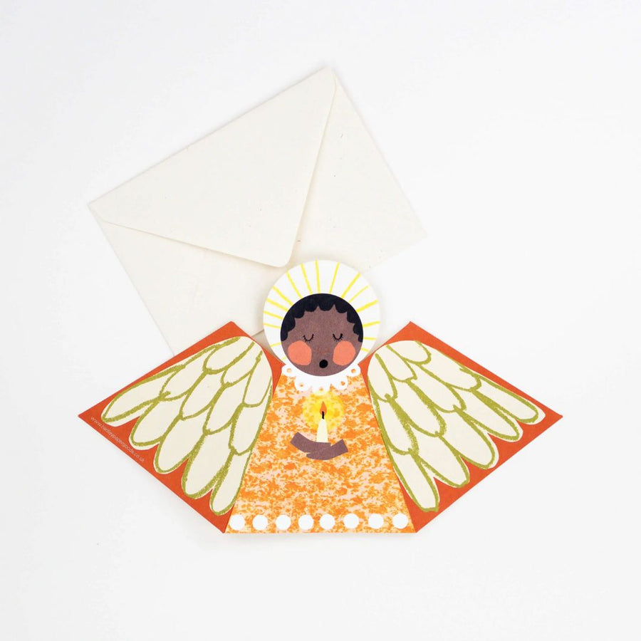 Orange Angel Fold-Out Card - Parkette.