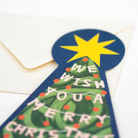 Merry Christmas Tree Fold-Out Card - Parkette.