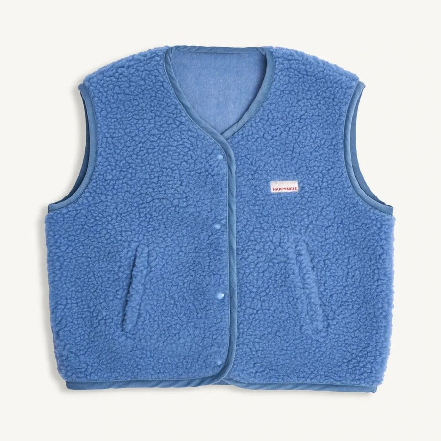 Adult Merino Wool Vest - Ice Blue - Parkette.