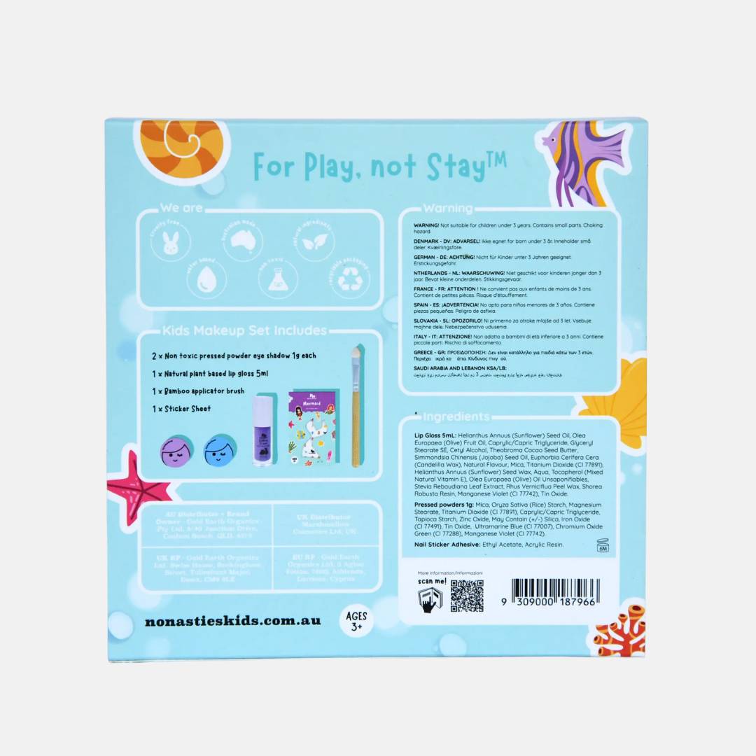 Mermaid Dreams Natural Kids Makeup Gift Set