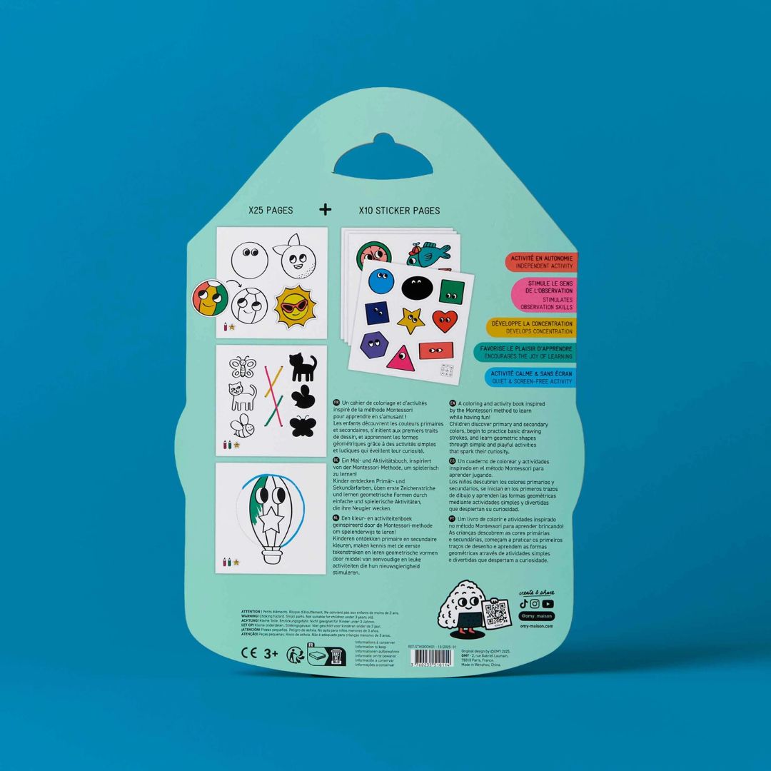 Montessori Stickers Book - Parkette.