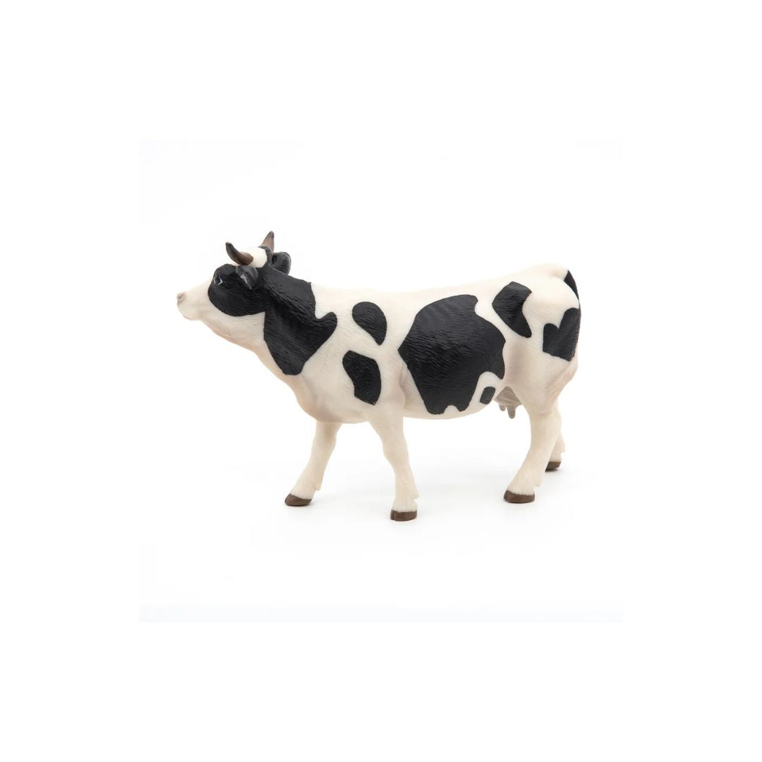Black and White Cow Figurine - Parkette.