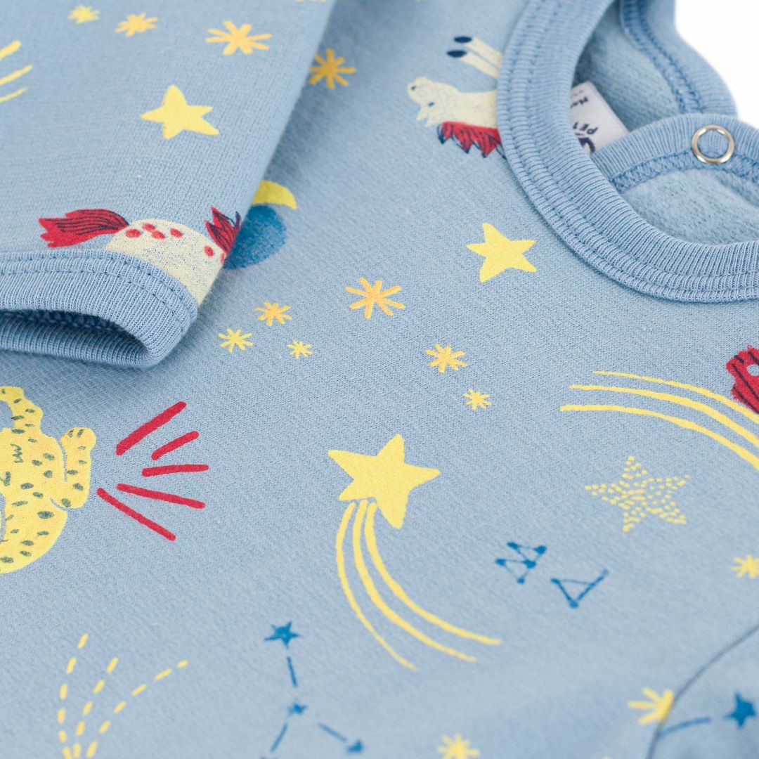 Unicorn Fleece Baby Footed Sleepsuit - Parkette.