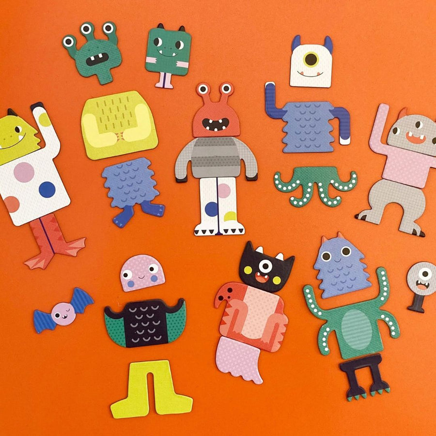 Mixed Up Monsters Magnetic Play Set - Parkette.