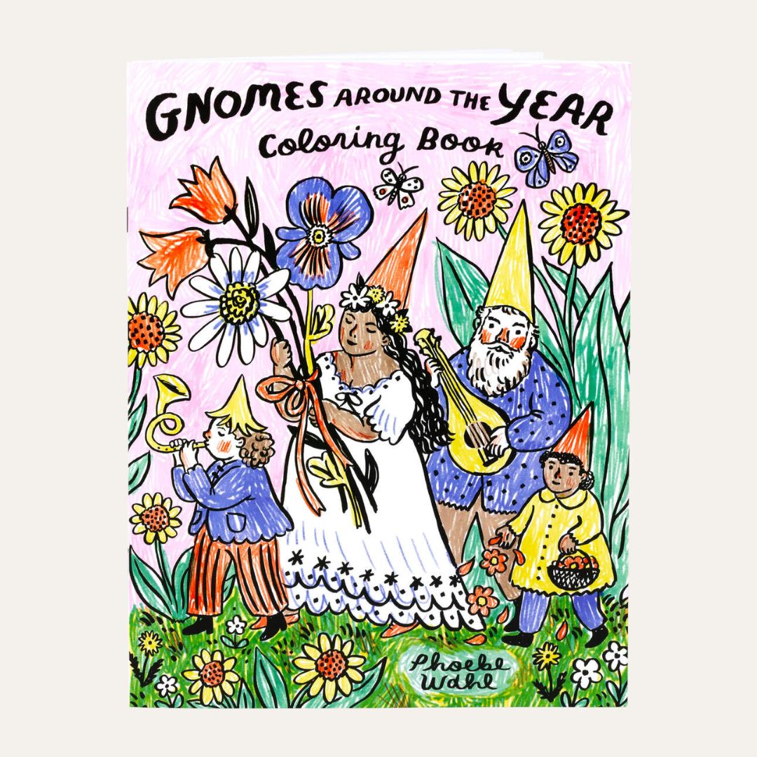 Phoebe Wahl Gnomes Around The Year Coloring Book - Parkette.