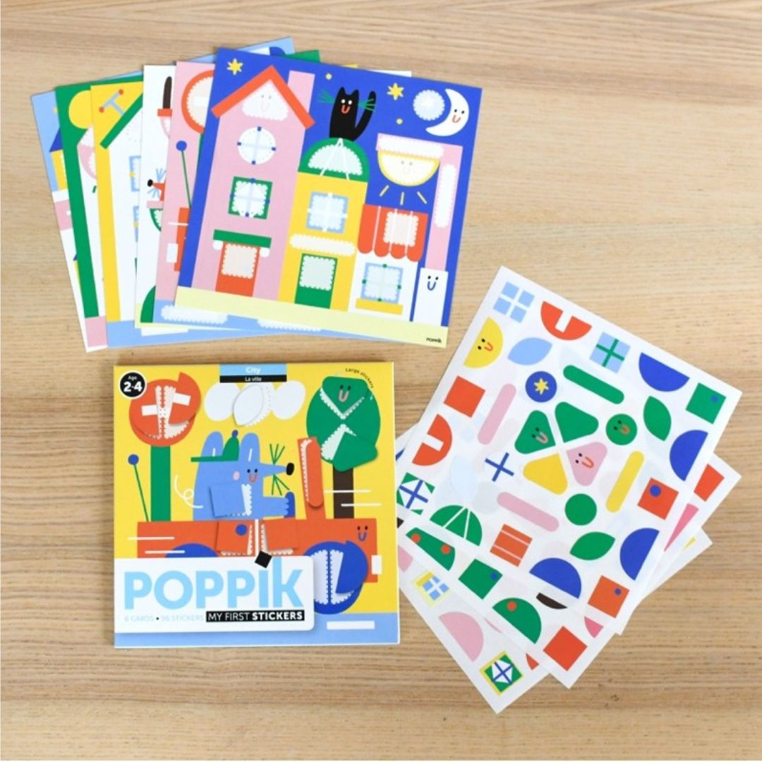 My First Sticker Cards - City - Parkette.