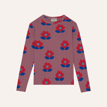 Big Flowers Purple T-Shirt - Parkette.