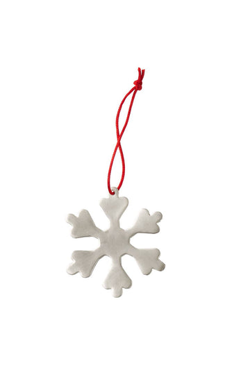 Silver Plated Snow Flake Ornament (B) - Parkette.