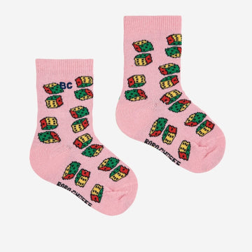 Baby Dice All Over Short Socks - Parkette.