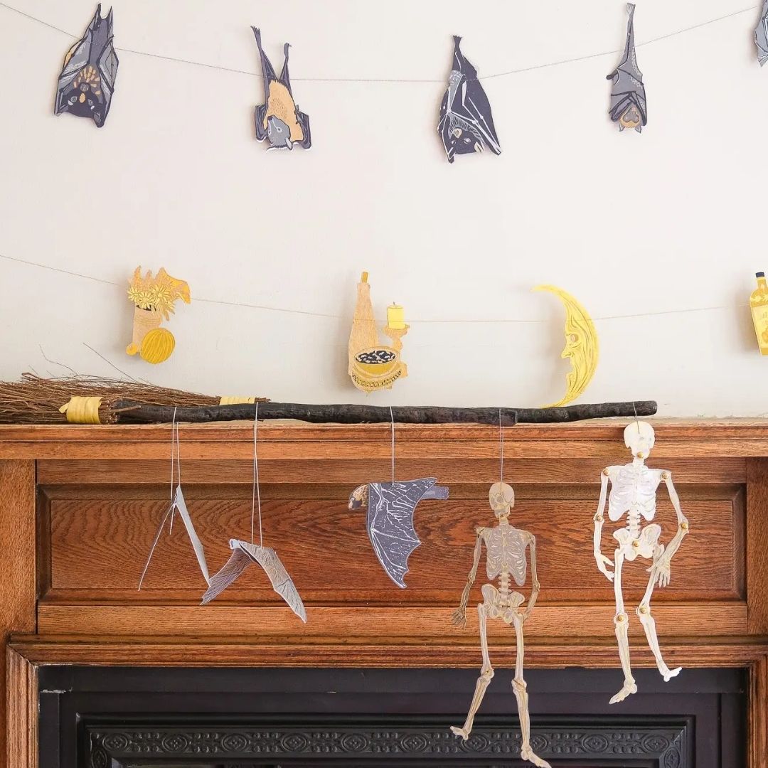 Dancing Skeletons Paper Ornaments - Parkette.