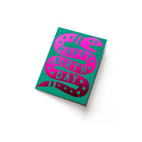 Happy Birthday Snake Foil Note Card - Parkette.