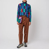 Womens Brown Embroidery Cocoon Pants - Parkette.